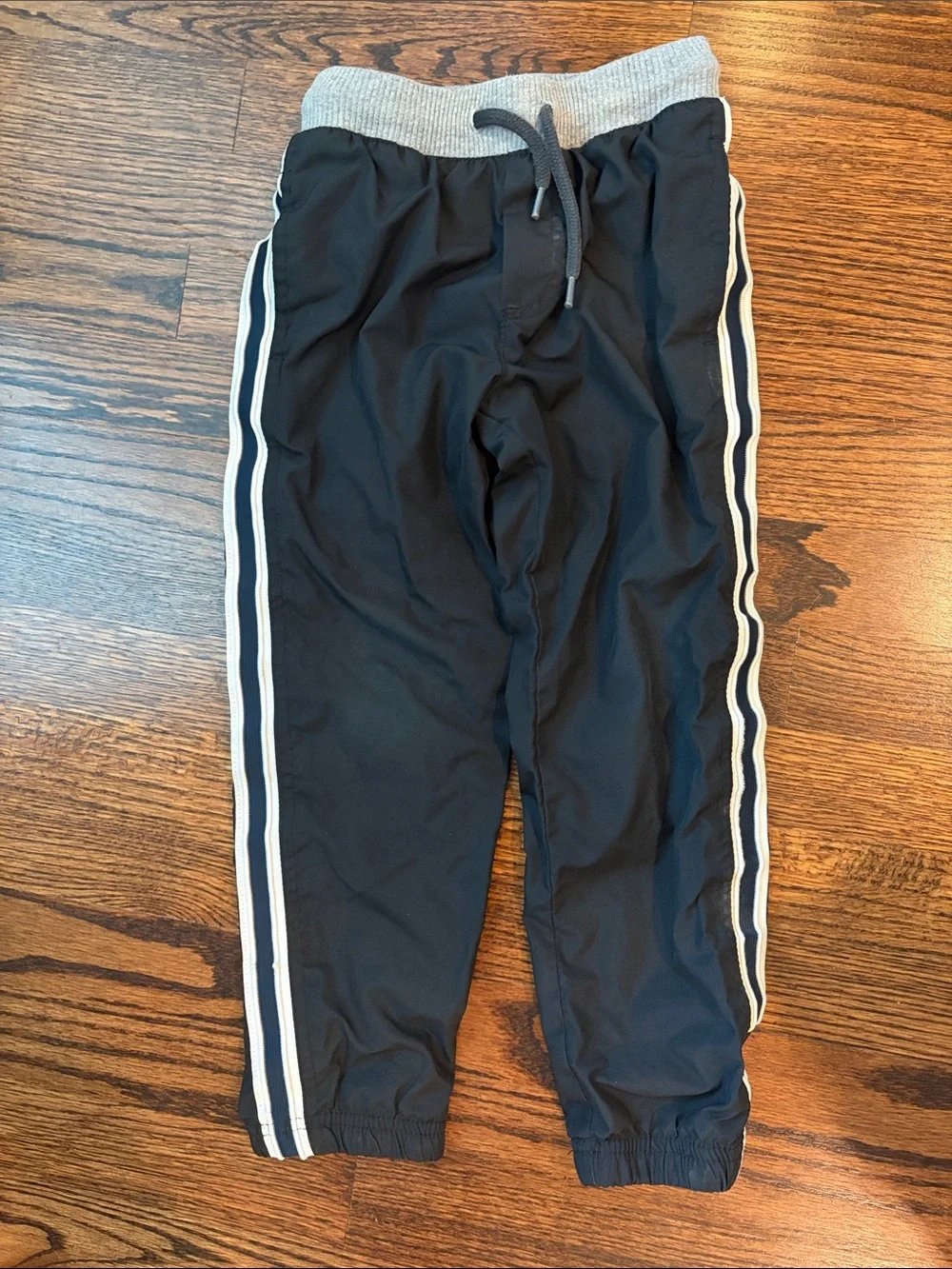 Bundle - OshKosh B'gosh Black & Blue Jogger Pants, White Stripes, Winter Lining